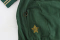 John Galliano Green Mock-Zip Cardigan Sweatshirt