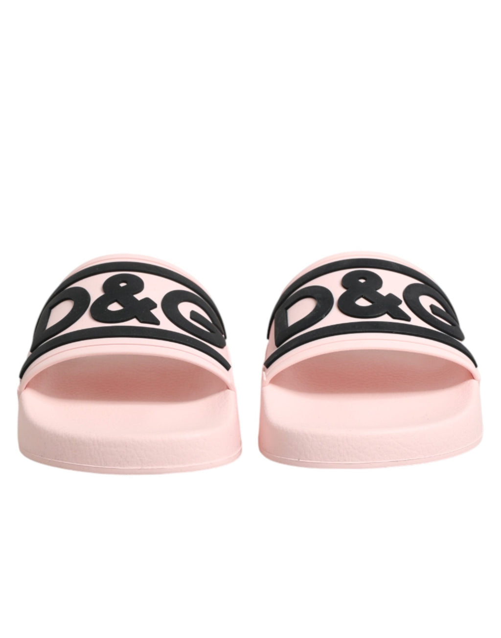 Dolce & Gabbana Pink Rubber Beach Sandals