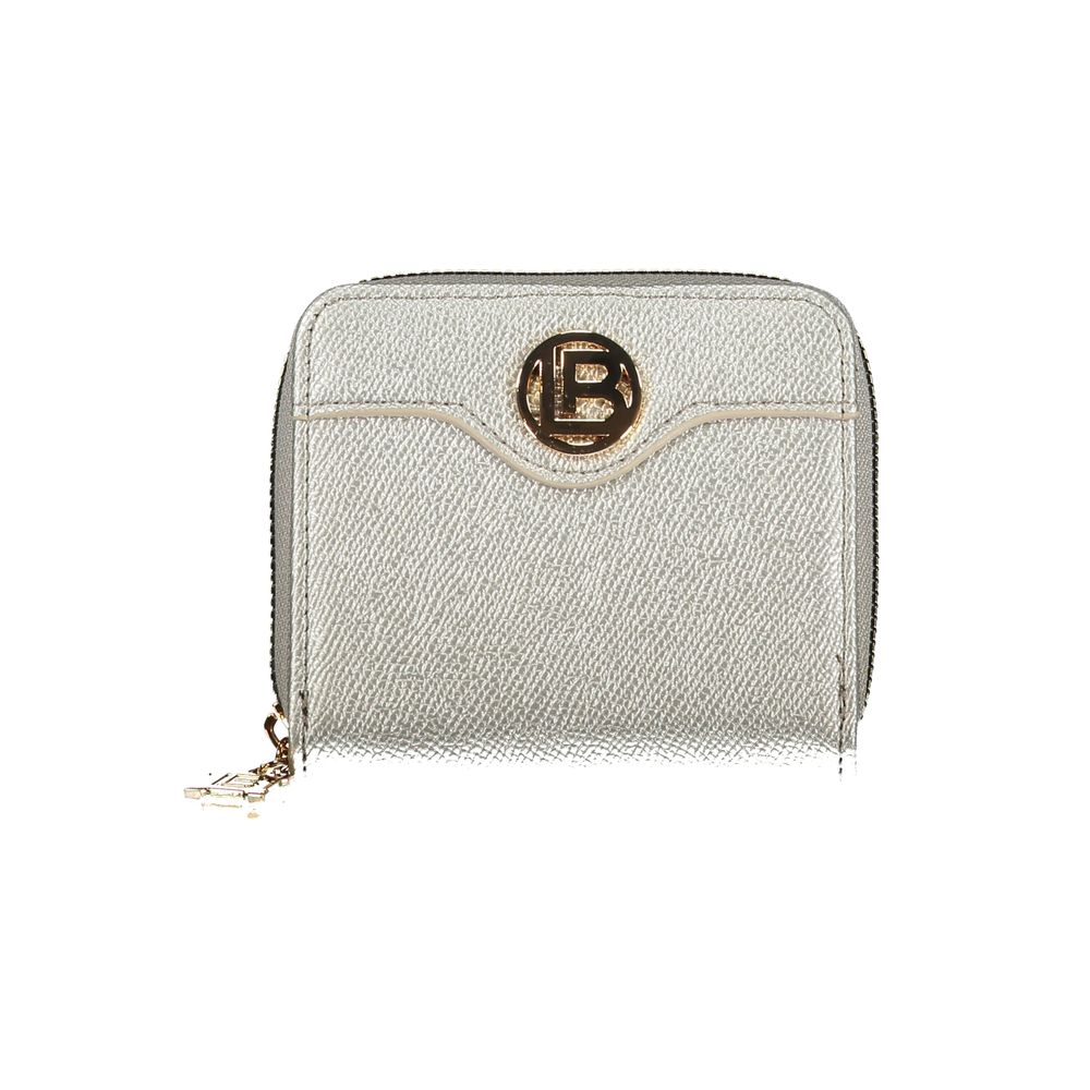 Laura Biagiotti Grigio Polyurethane Damen Geldbörse