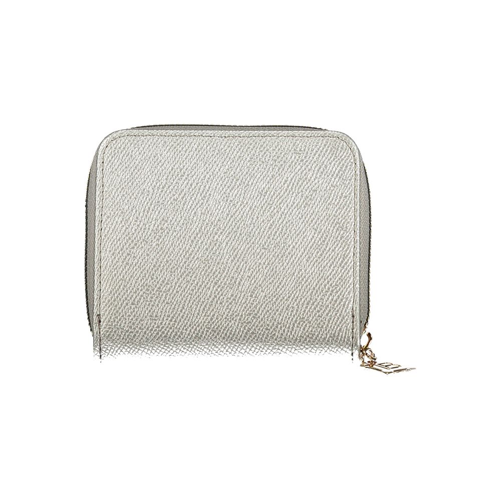 Laura Biagiotti Grigio Polyurethane Damen Geldbörse
