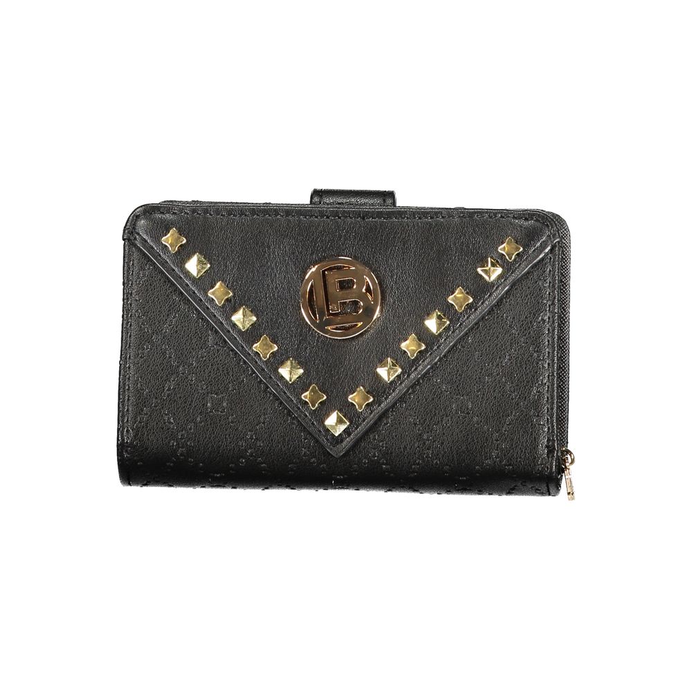 Laura Biagiotti Schwarzes Polyethylen-Portemonnaie