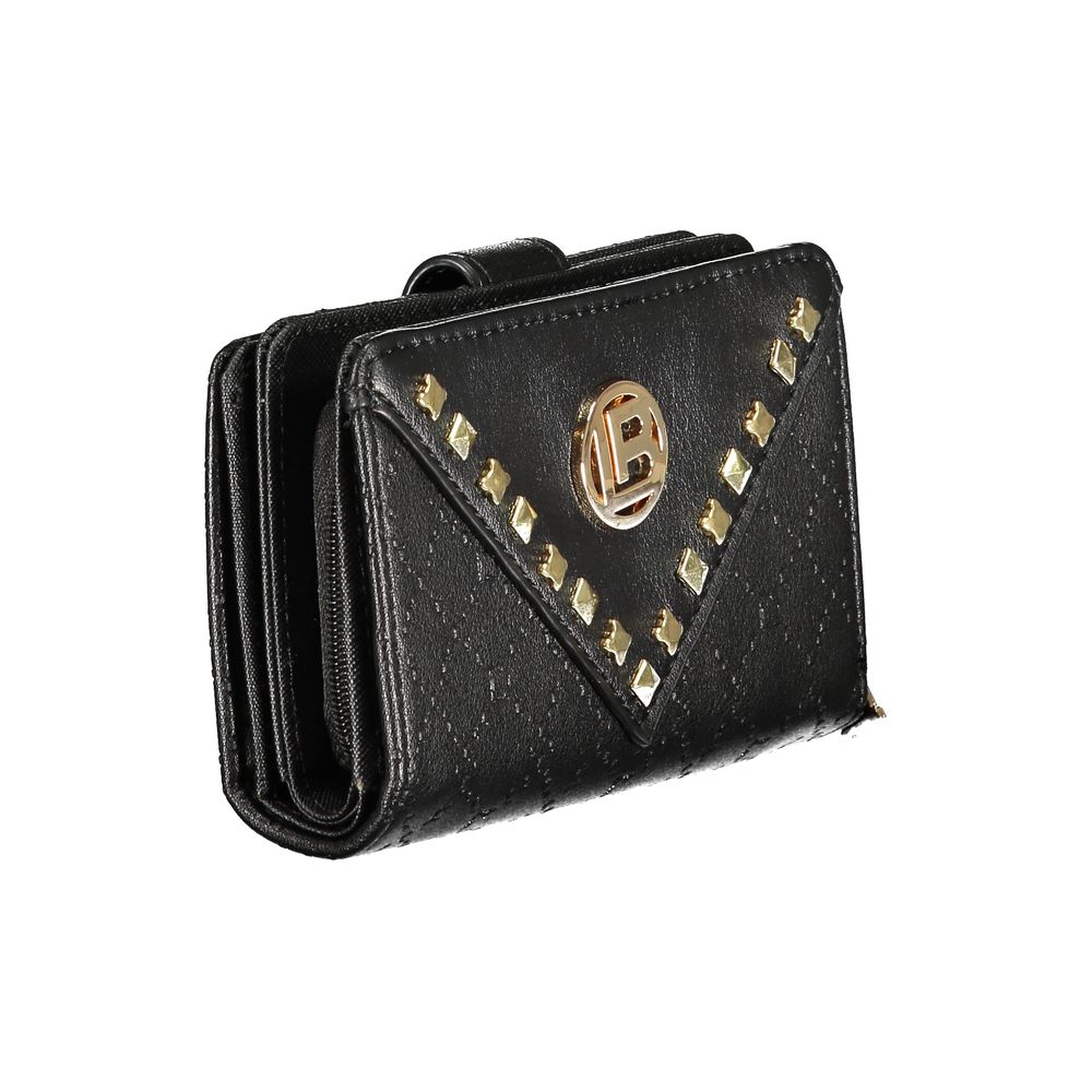 Laura Biagiotti Schwarzes Polyethylen-Portemonnaie