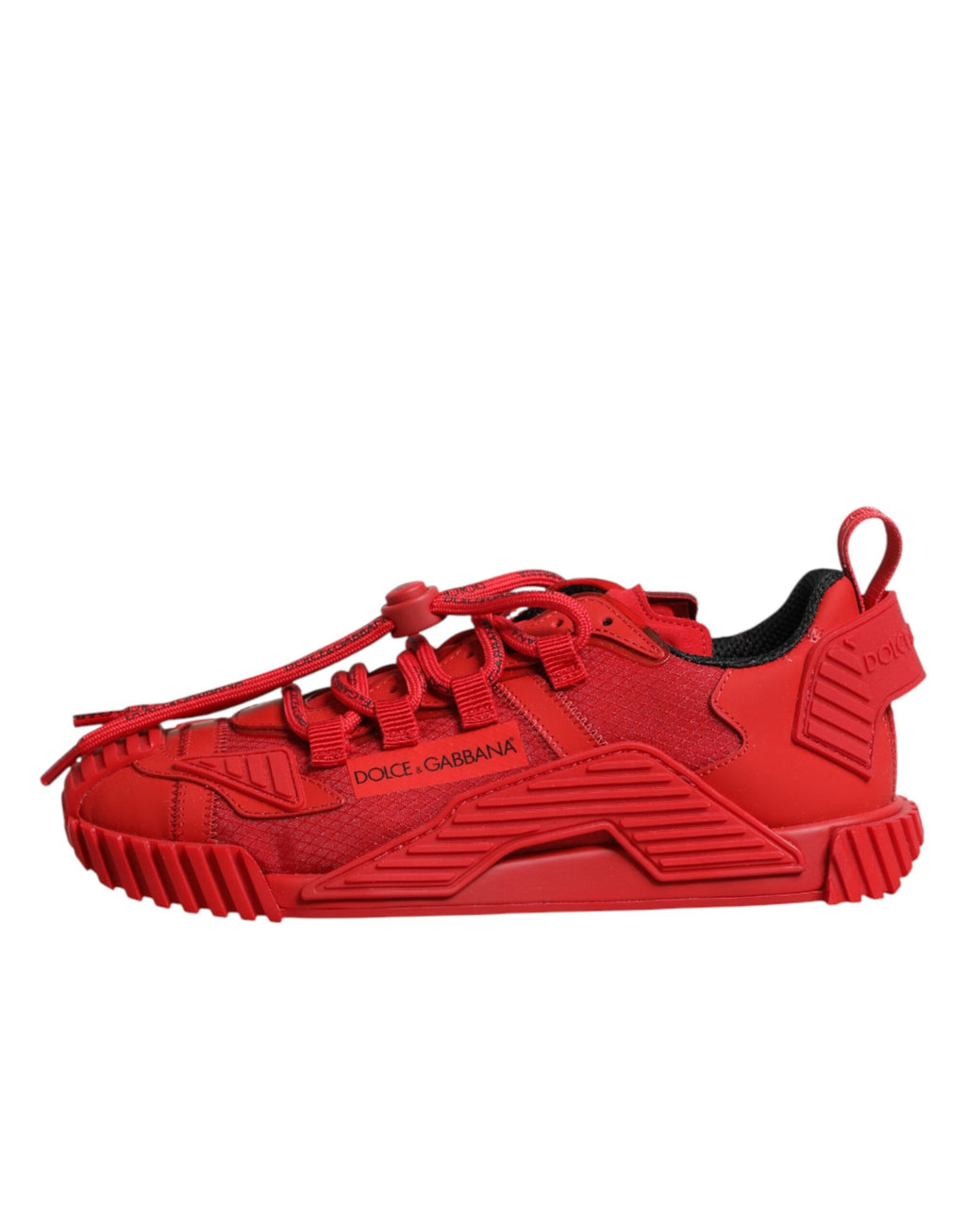 Dolce & Gabbana Red Logo Lace-Up NS1 Sneakers