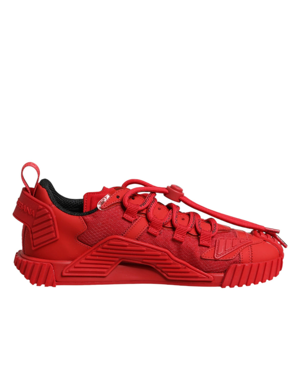 Dolce & Gabbana Red Logo Lace-Up NS1 Sneakers