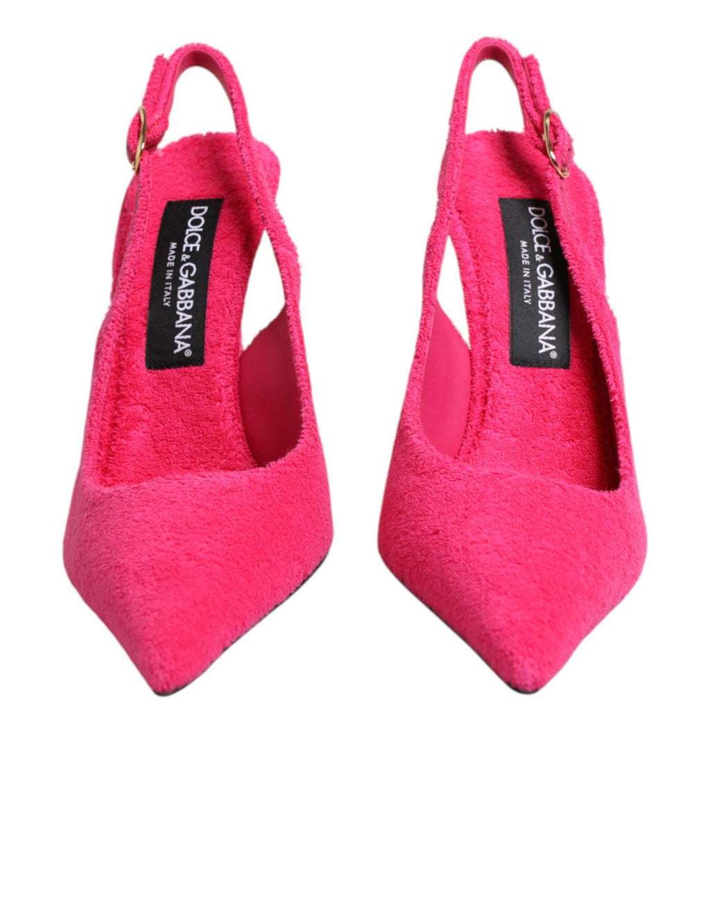 Dolce & Gabbana Pinkfarbene Wildleder-High-Heels mit Slingback