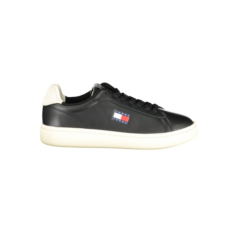 Tommy Hilfiger Black Polyester Sneaker