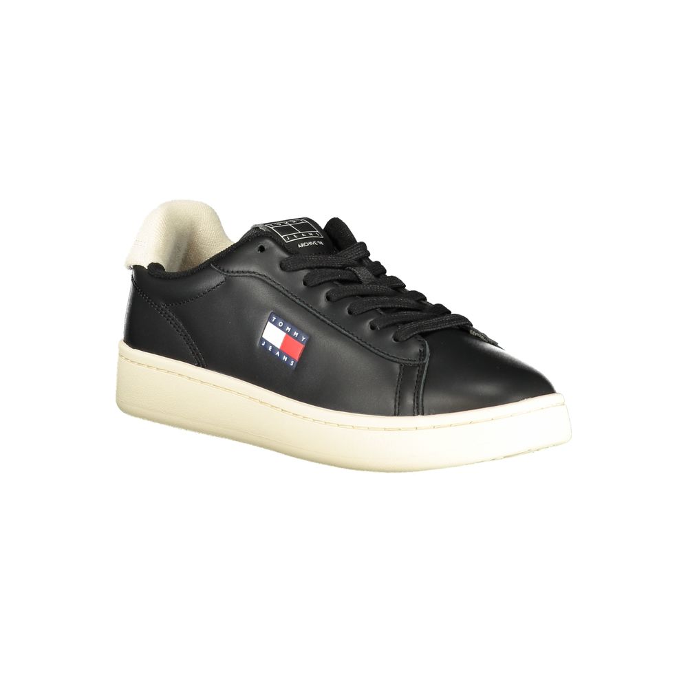 Tommy Hilfiger Black Polyester Sneaker