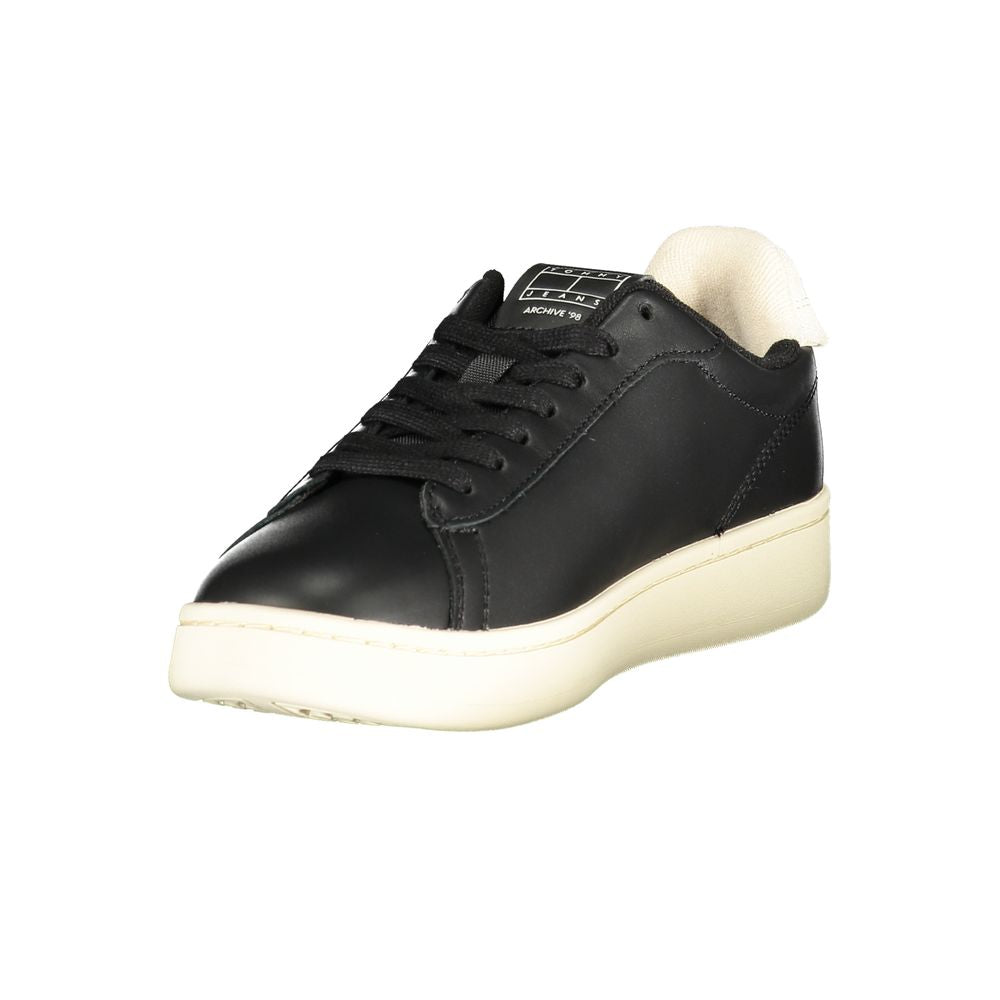 Tommy Hilfiger Black Polyester Sneaker
