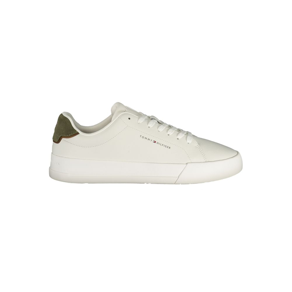 Tommy Hilfiger Weißer Herren-Sneaker aus Polyurethan