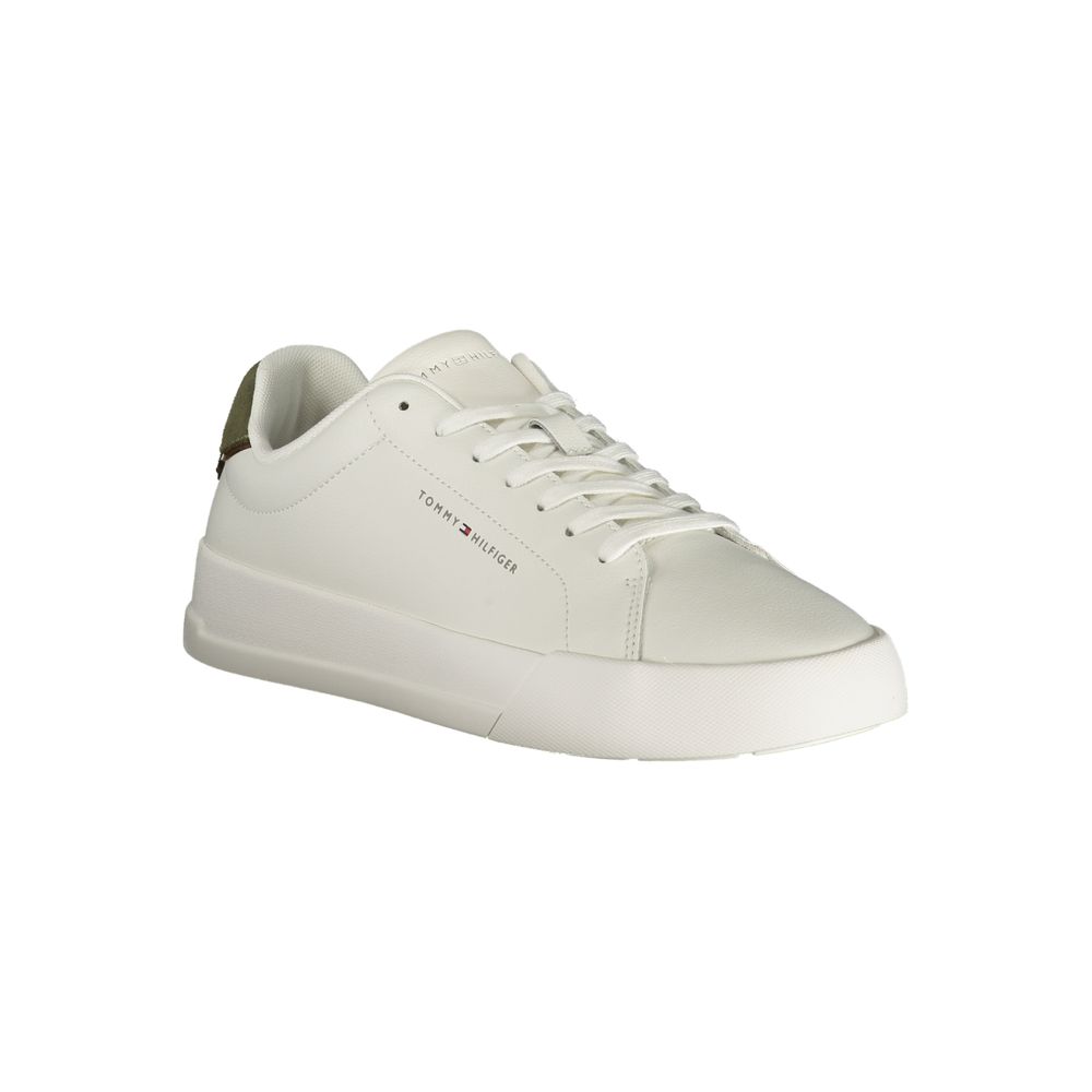 Tommy Hilfiger Weißer Herren-Sneaker aus Polyurethan
