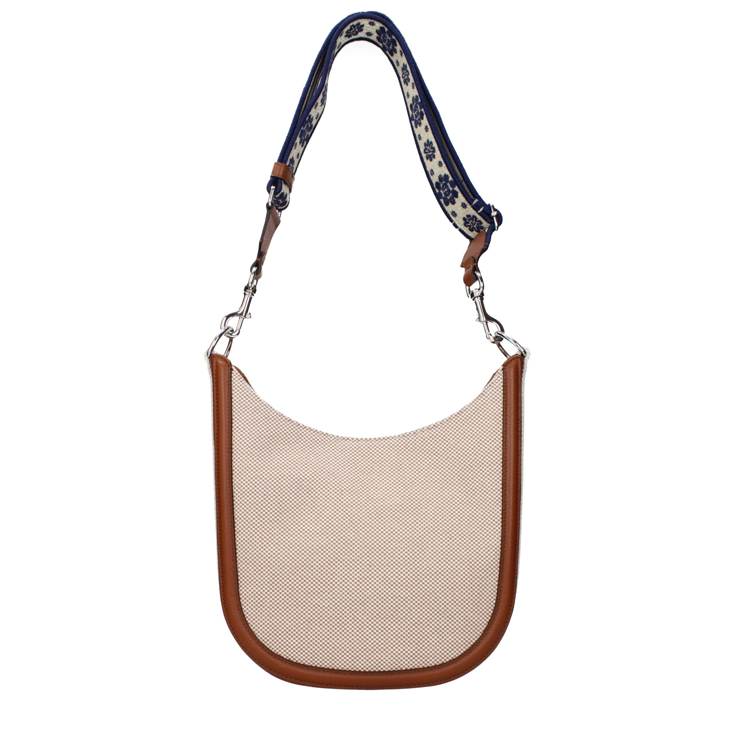 Valentino Garavani Beige Stoff-Umhängetasche