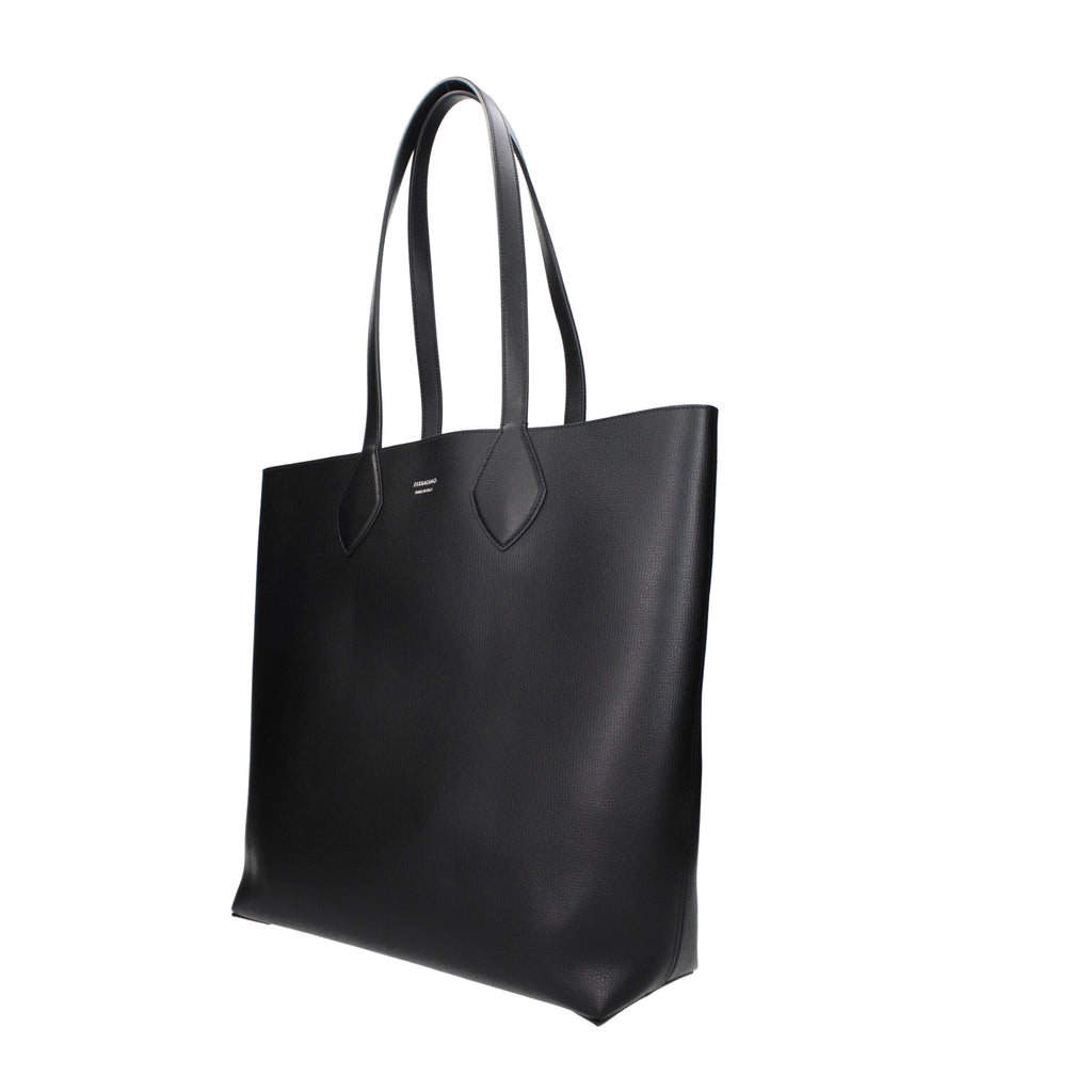 Salvatore Ferragamo Schwarze Leder Umhängetasche