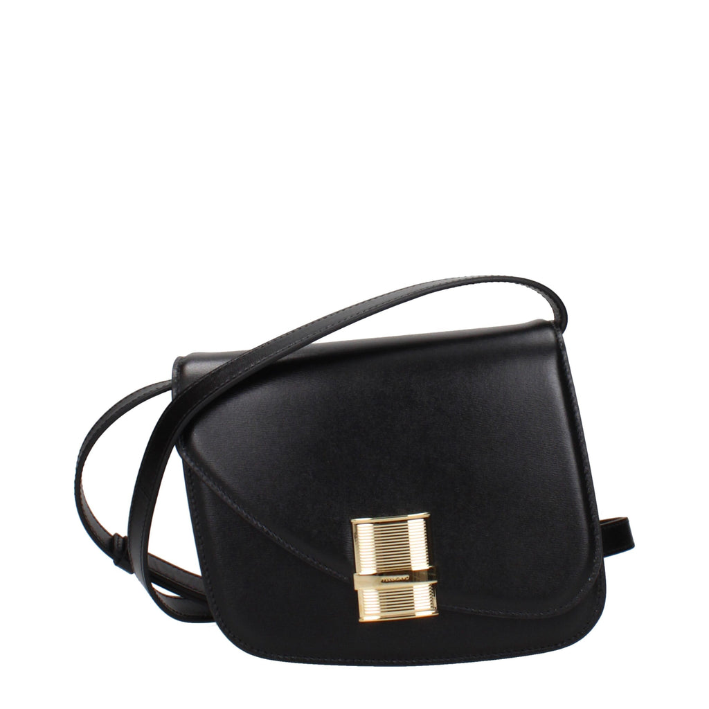 Salvatore Ferragamo Schwarze Leder Umhängetasche