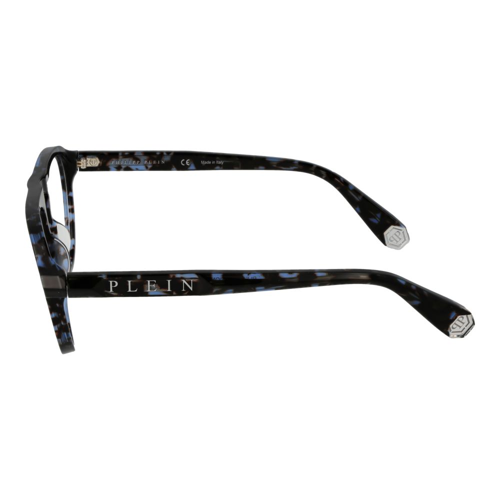 Philipp Plein Eyeglass Frames in Blue Cellulose Acetate
