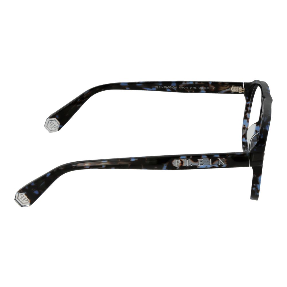 Philipp Plein Eyeglass Frames in Blue Cellulose Acetate