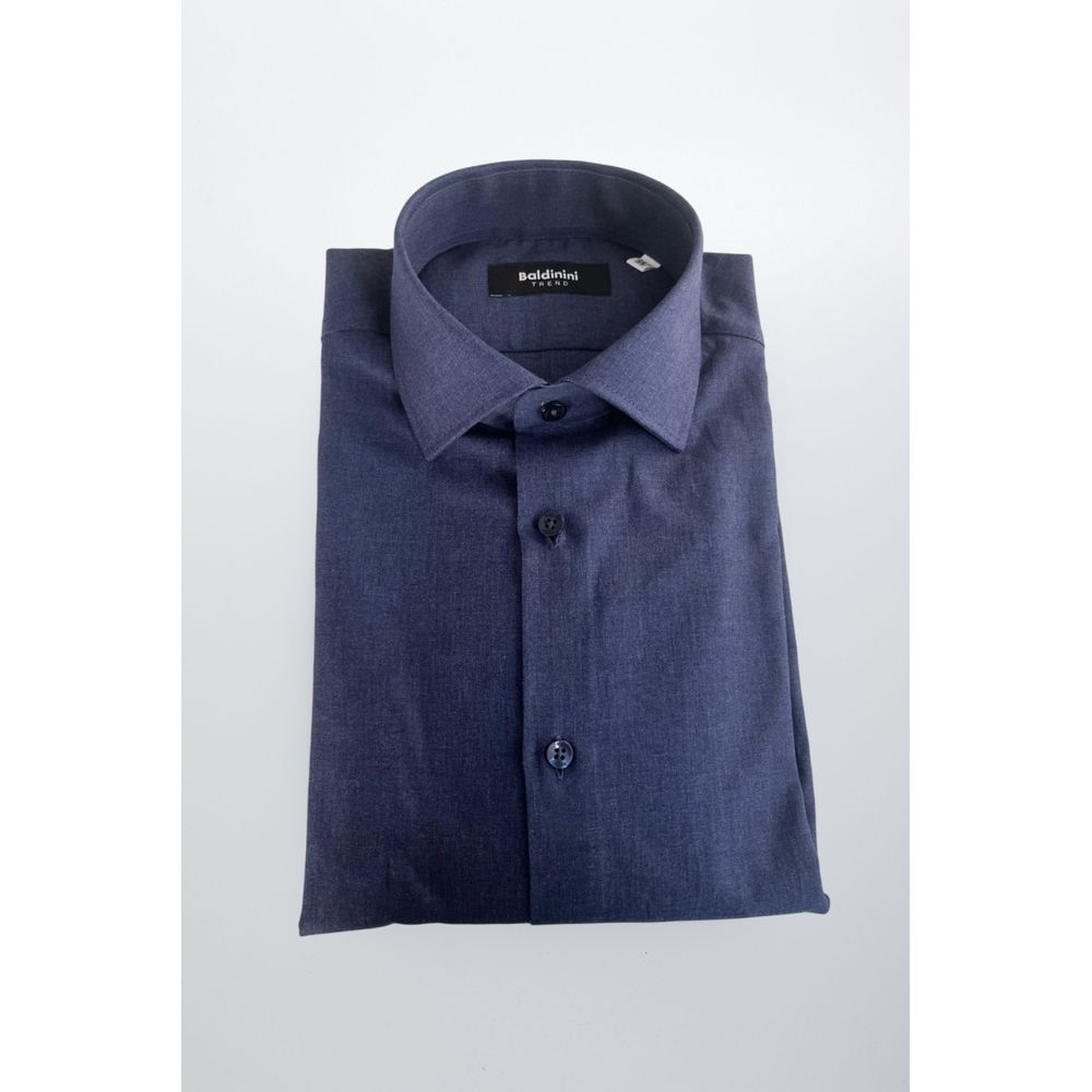 Baldinini Trend Baumwollhemd in Blau