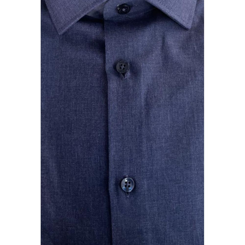 Baldinini Trend Baumwollhemd in Blau