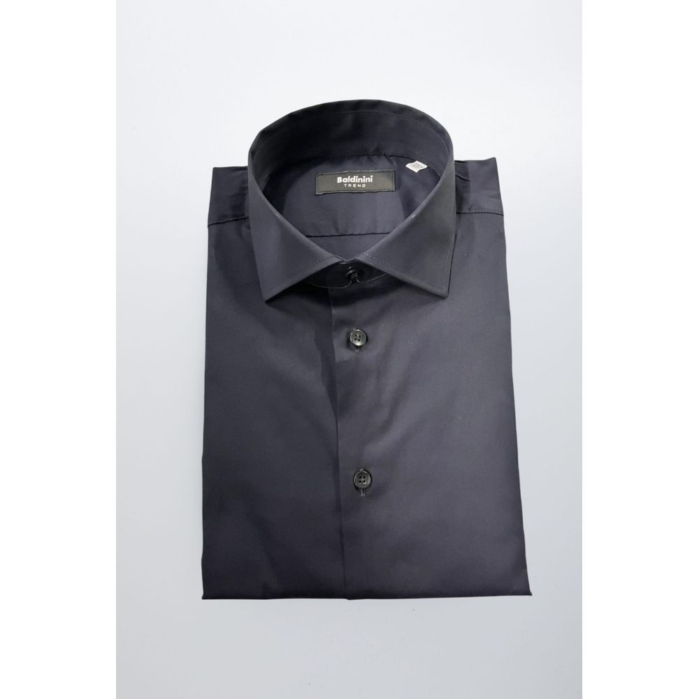 Baldinini Trend Cotton Shirt in Black