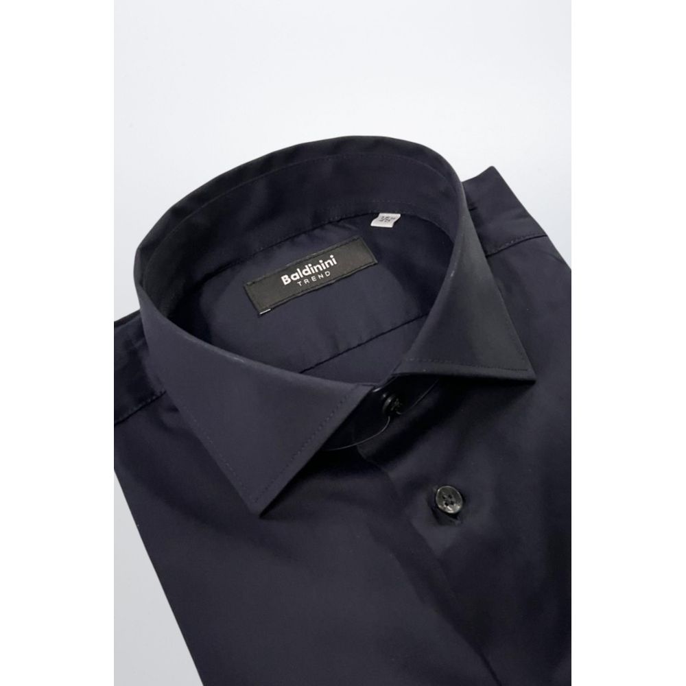 Baldinini Trend Cotton Shirt in Black