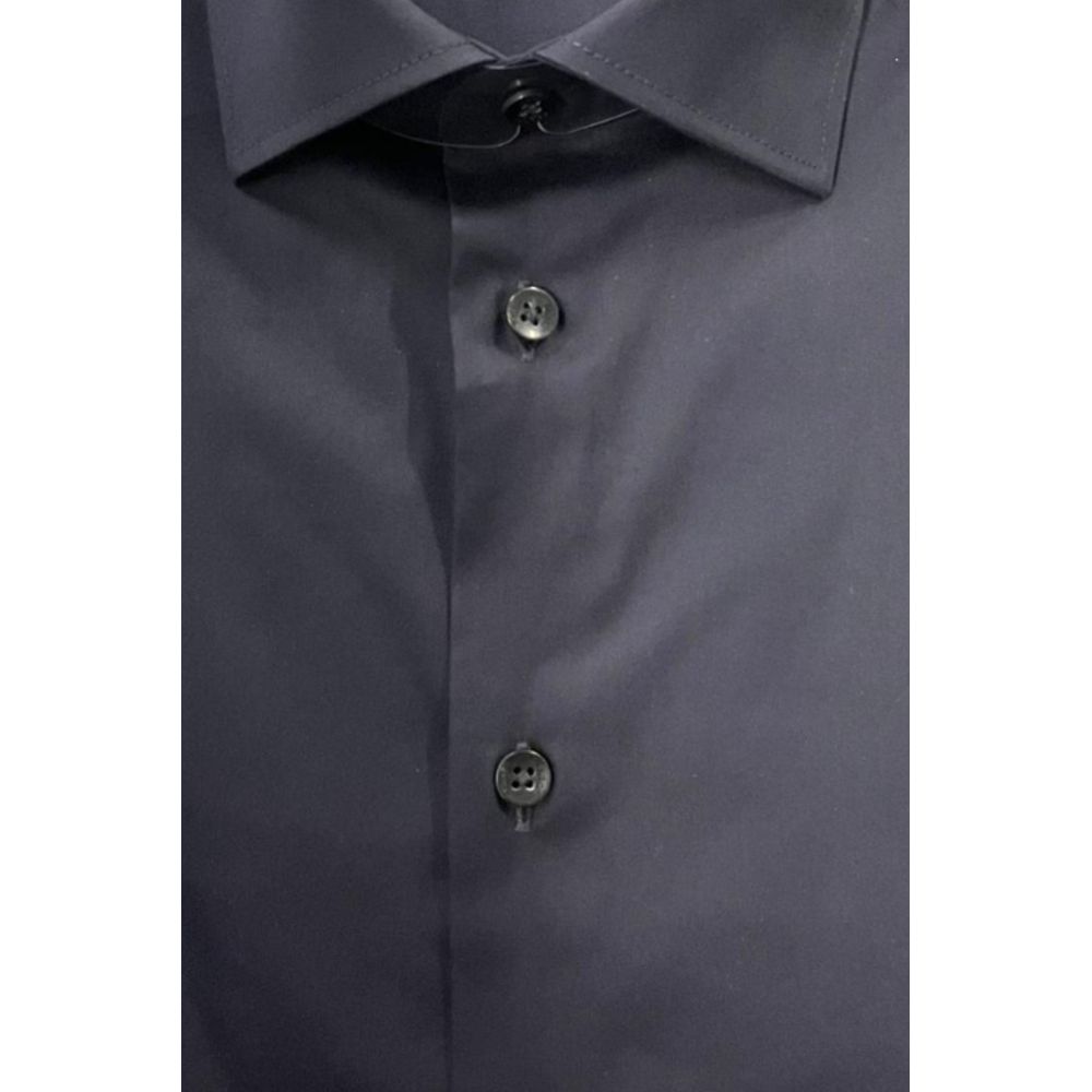 Baldinini Trend Cotton Shirt in Black
