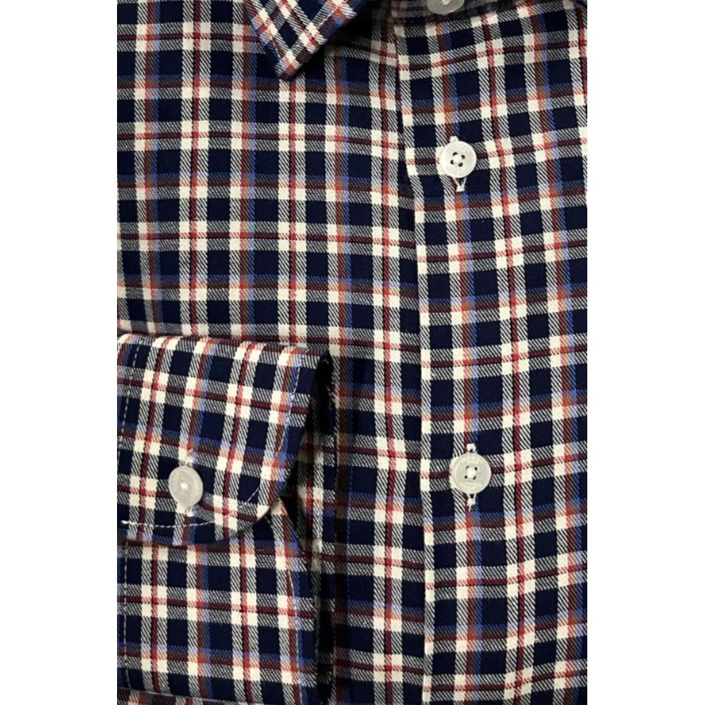 Baldinini Trend Cotton Shirt with Multicolor Pattern