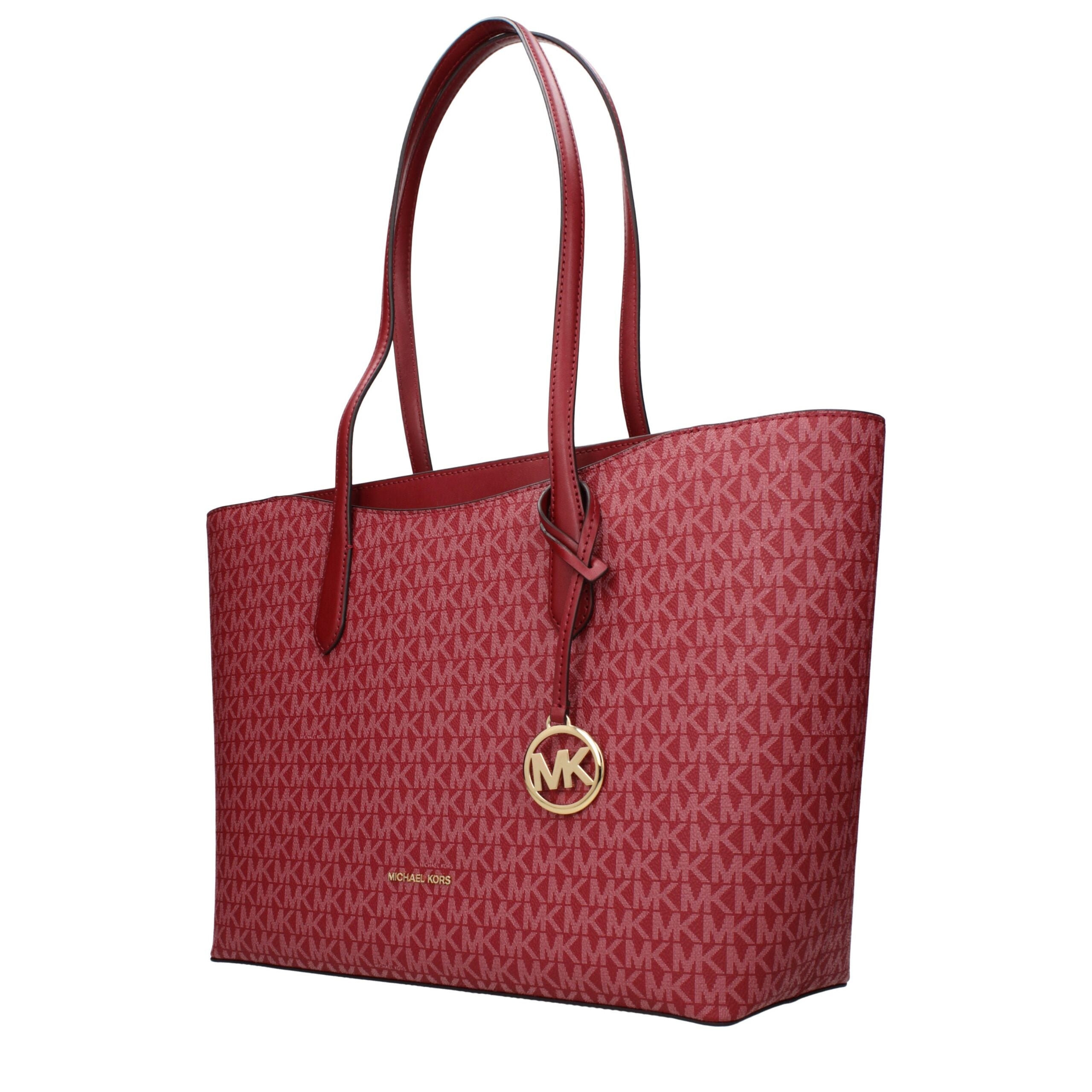 Michael Kors Rote Stoff-Umhängetasche