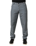 Men's Master Coat Gray Straight-Fit Cotton Jeans