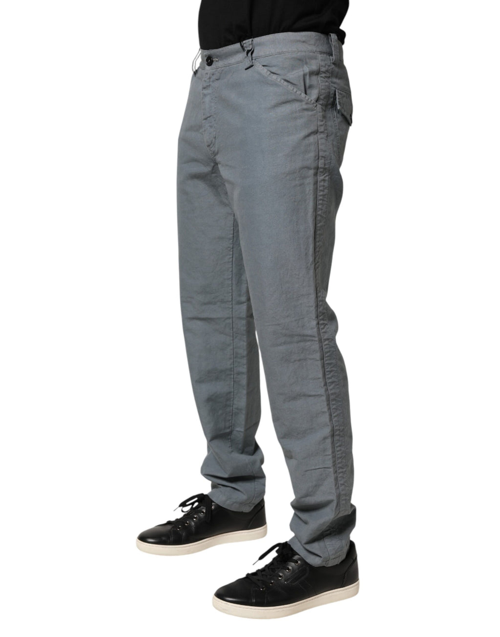 Men's Master Coat Gray Straight-Fit Cotton Jeans