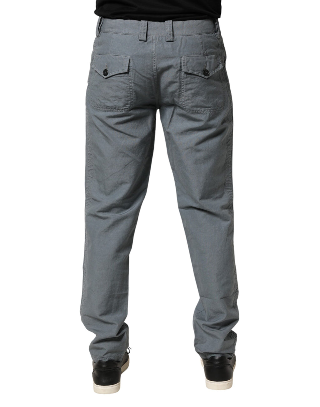 Men's Master Coat Gray Straight-Fit Cotton Jeans
