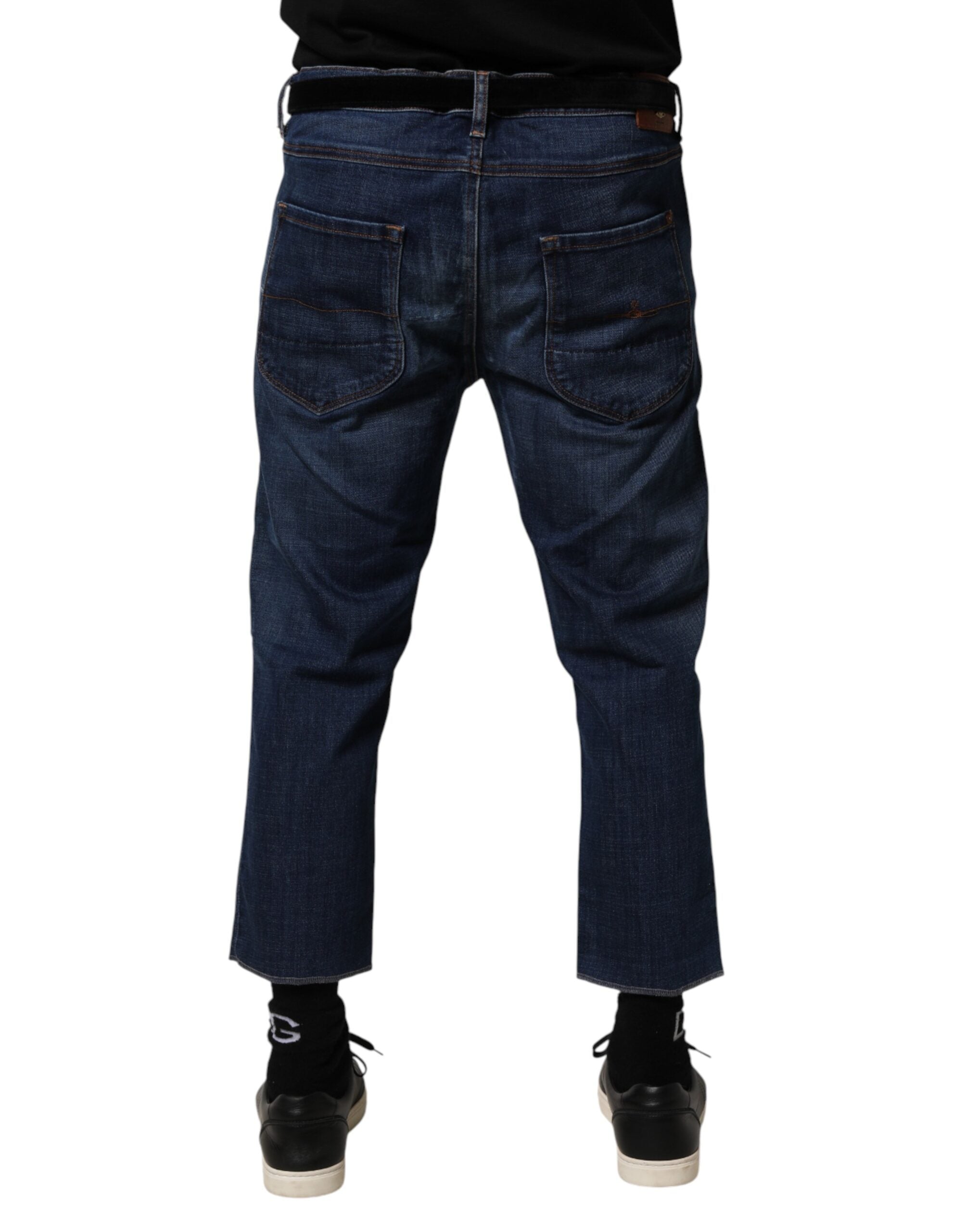 Vivienne Westwood Blue Cotton Mid-Waist Jeans