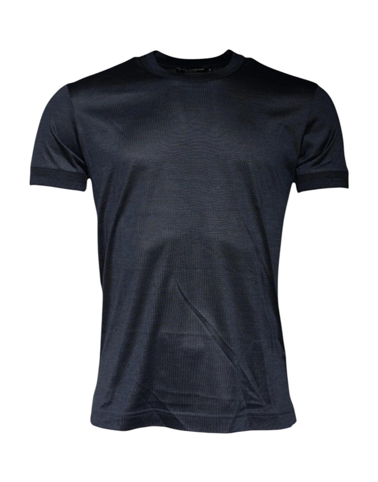 Dolce & Gabbana Seiden-T-Shirt mit Rundhalsausschnitt und kurzen Ärmeln für Herren