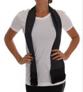 Dolce & Gabbana Cotton T-Shirt with Silk Scarf, Black and White