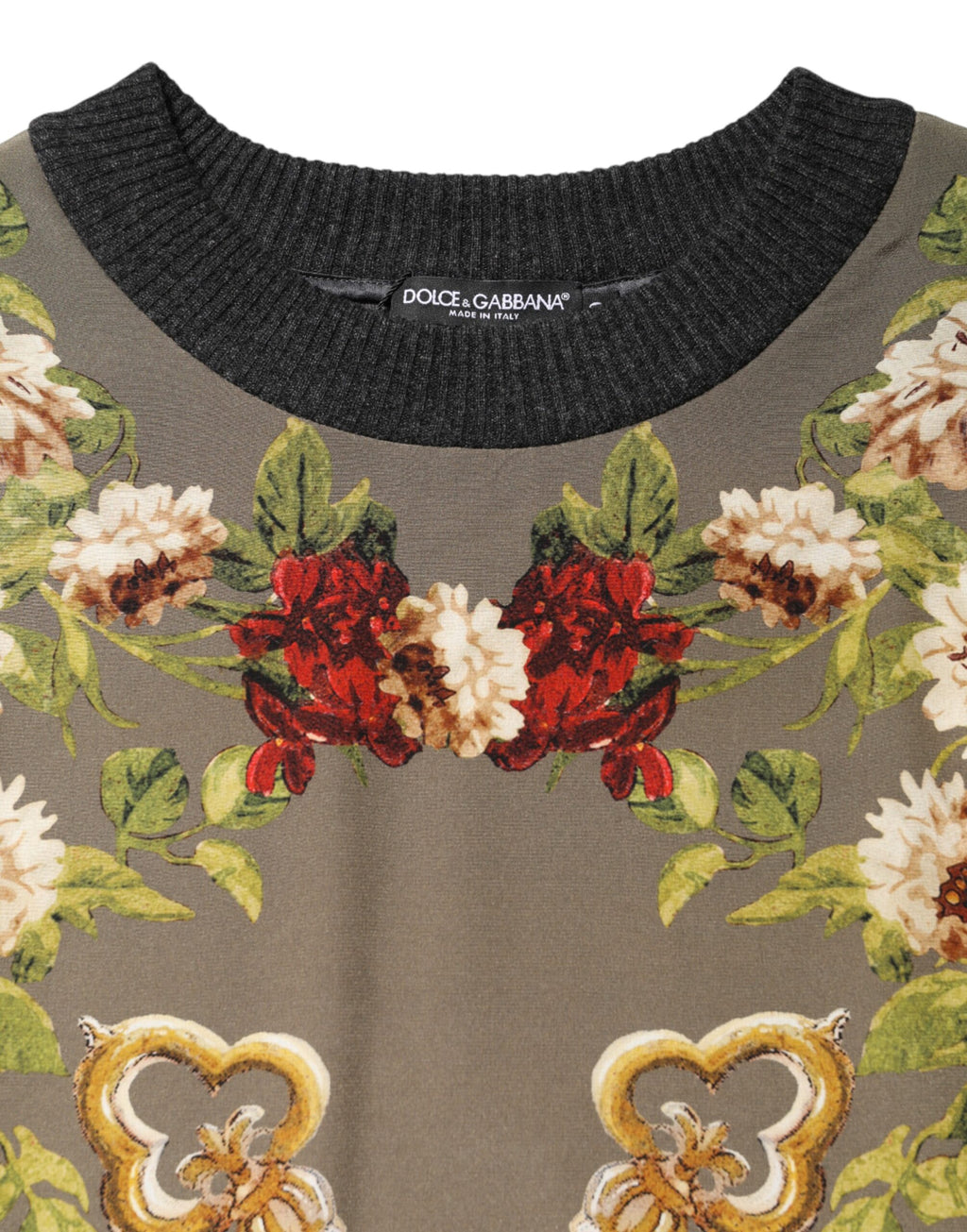 Dolce & Gabbana Zauberhaftes Sizilien Seiden-Pullover mit Rundhalsausschnitt