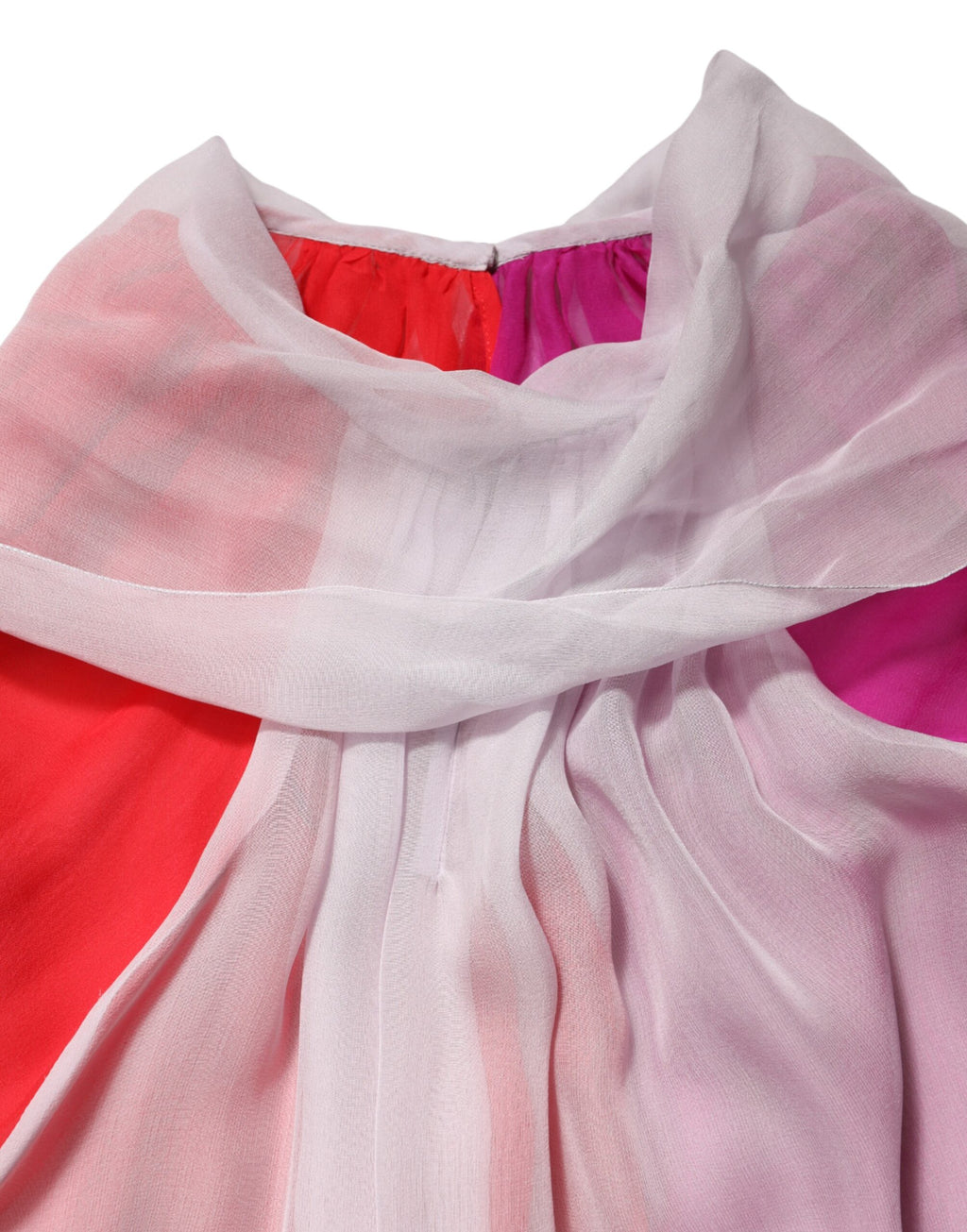 Dolce & Gabbana Silk Blouse with Short Sleeves and Colorful Patterns