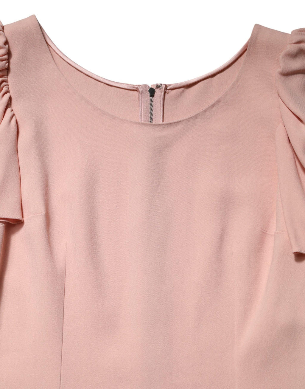 Dolce & Gabbana Rosa Bluse mit Rundhalsausschnitt und kurzen Ärmeln