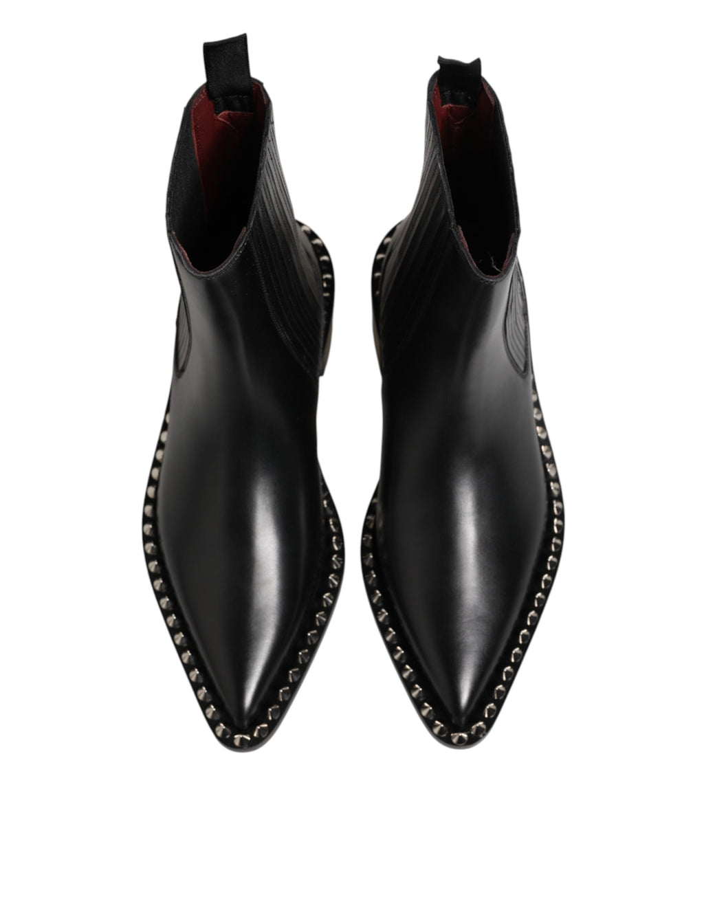 Dolce & Gabbana Black Studded Chelsea Boots