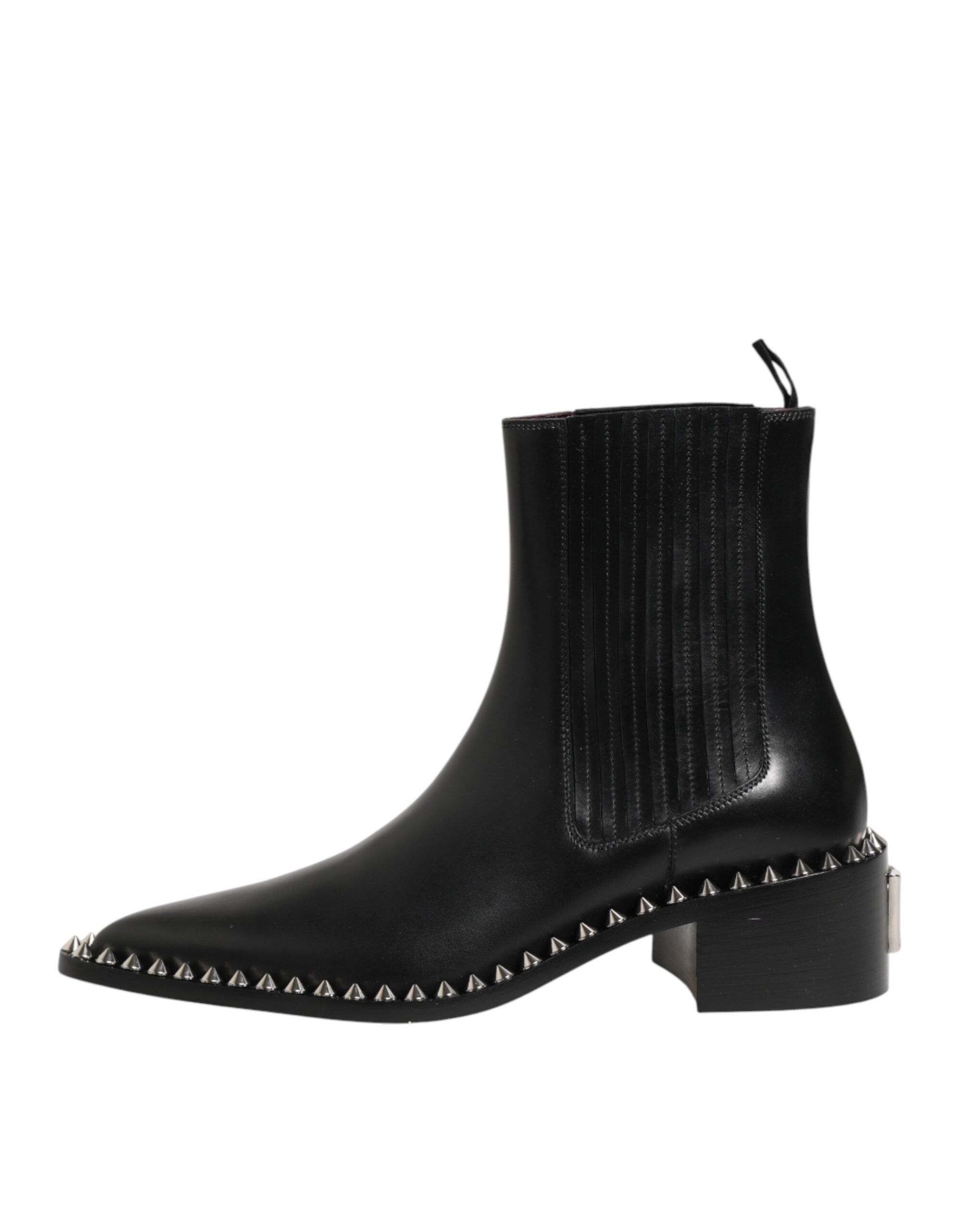Dolce & Gabbana Black Studded Chelsea Boots