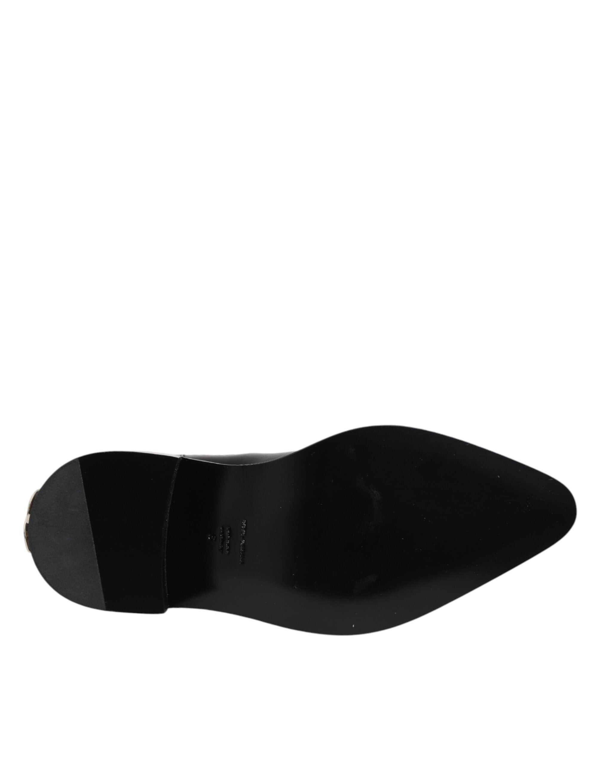 Dolce & Gabbana Black Studded Chelsea Boots