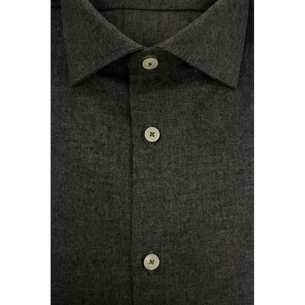 Baldinini Trend Grey Cotton Shirt
