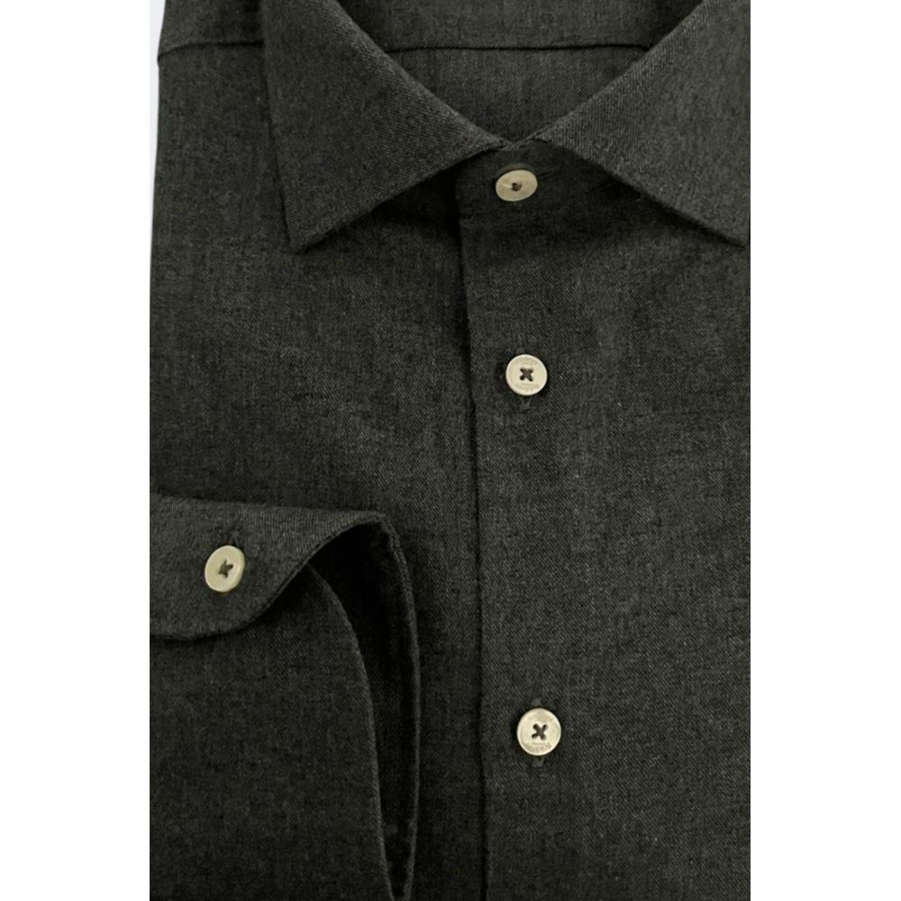 Baldinini Trend Grey Cotton Shirt