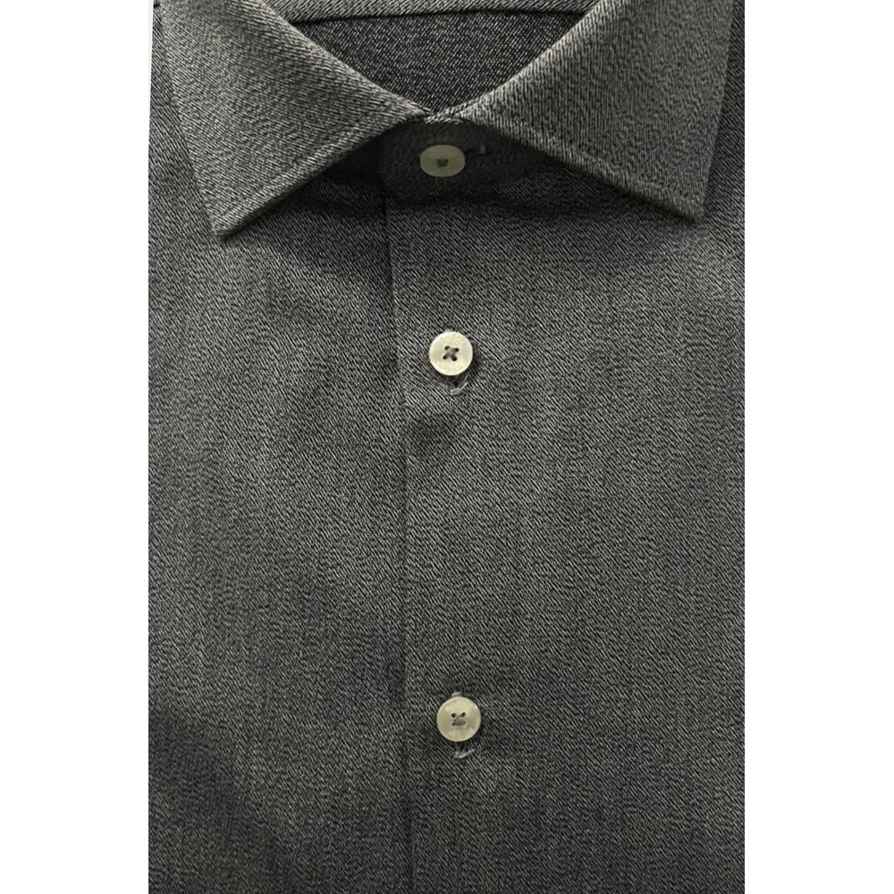 Baldinini Trend Grey Cotton Shirt