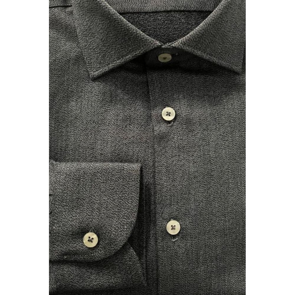 Baldinini Trend Grey Cotton Shirt