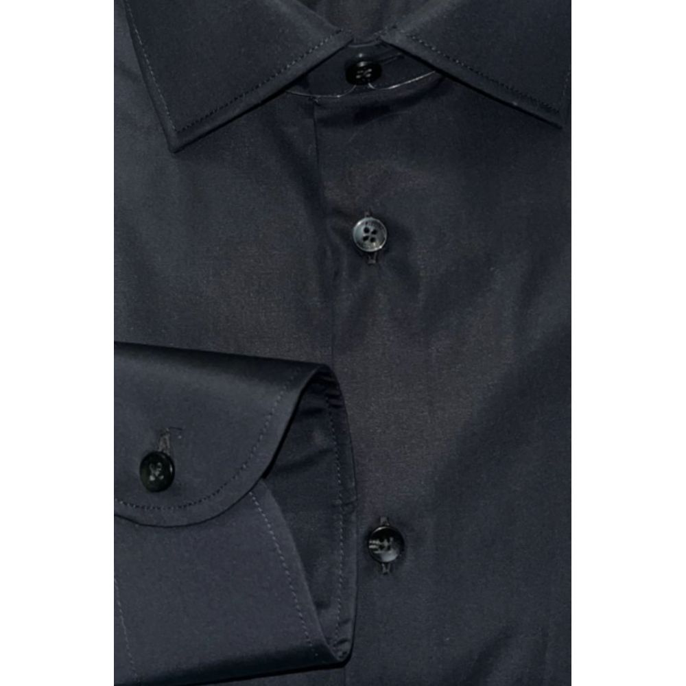 Baldinini Trend Cotton Shirt in Black
