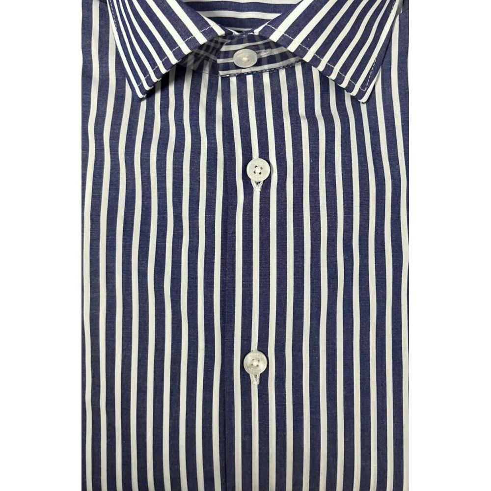 Baldinini Trend Cotton Shirt in Blue