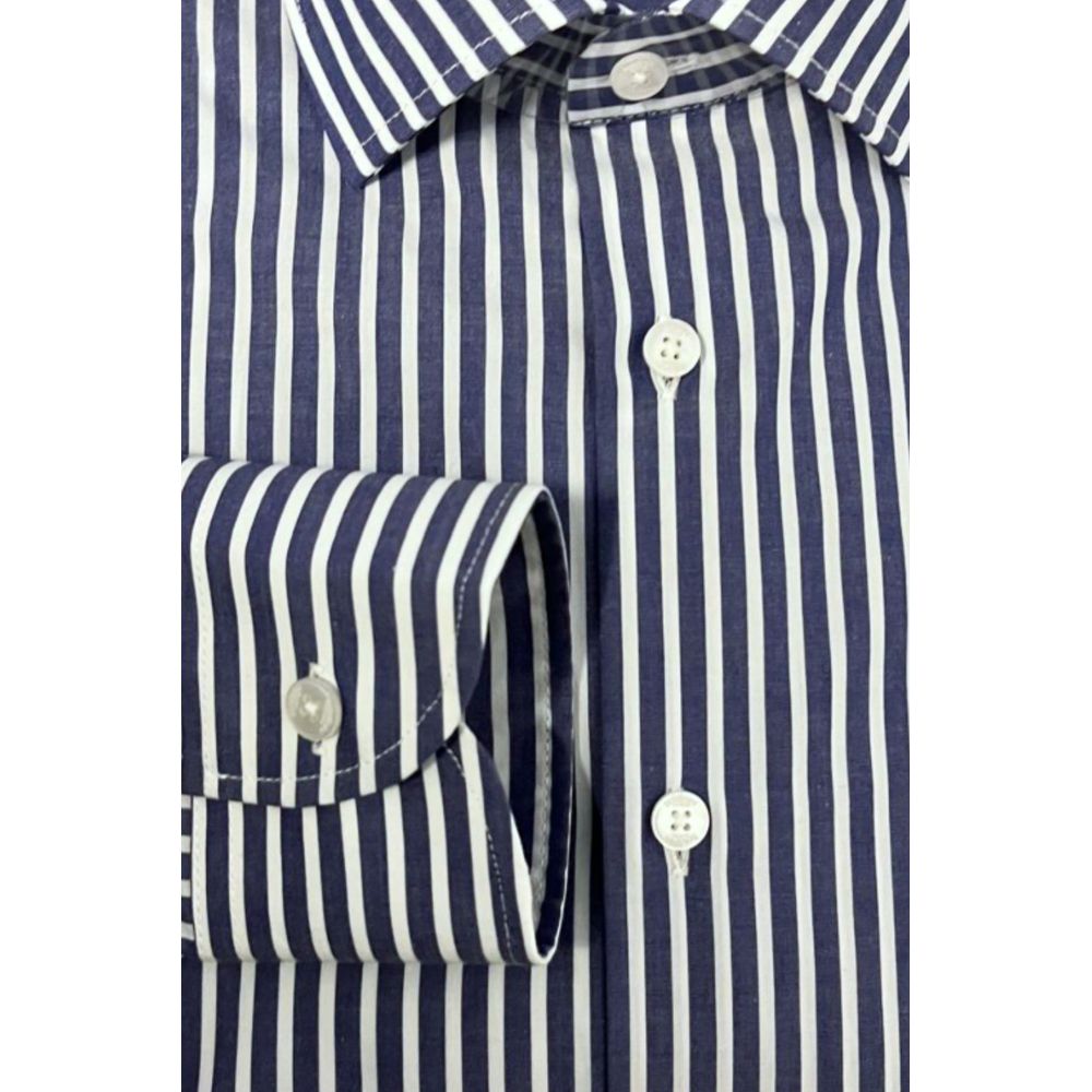 Baldinini Trend Cotton Shirt in Blue