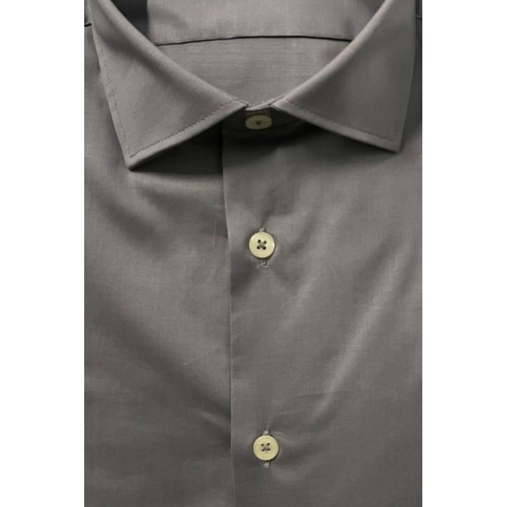 Baldinini Trend Grey Cotton Shirt