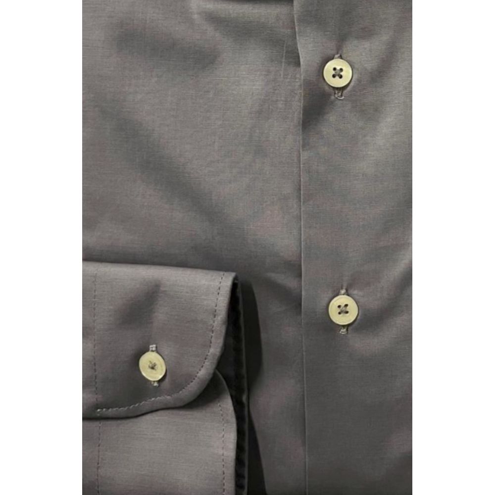 Baldinini Trend Grey Cotton Shirt
