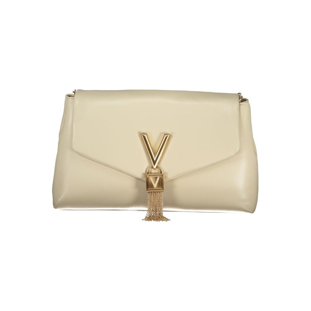 Mario Valentino Schultertasche aus Polyurethan in Beige für Damen