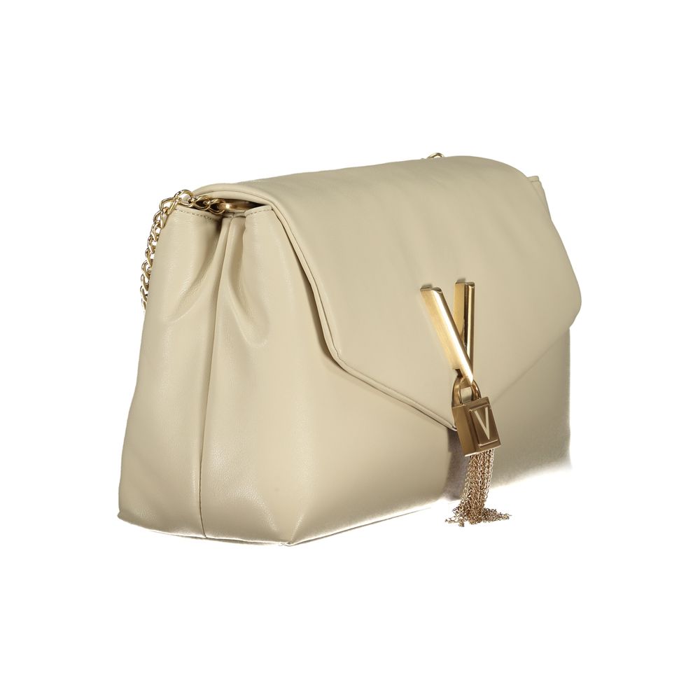 Mario Valentino Schultertasche aus Polyurethan in Beige für Damen