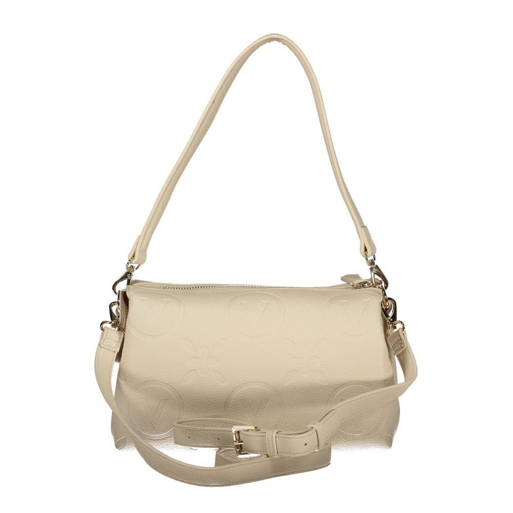 Mario Valentino Schultertasche aus Polyurethan in Beige für Damen